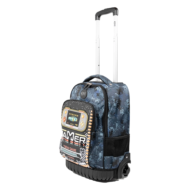 Mochila Escolar Elf 2026 Azul con Carro y luces Art.I6468A